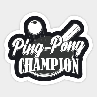 Ping-Pong Table Tennis-Champion Gift Sticker